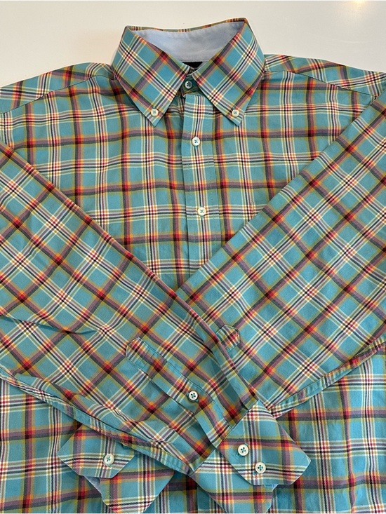 Tommy Hilfiger Other - Tommy Hilfiger Teal Plaid Button-Down Shirt